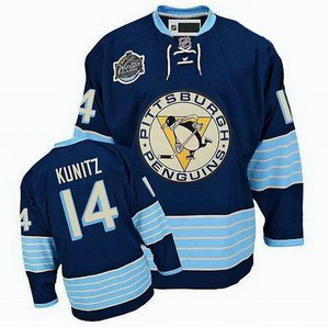 Cheap Pittsburgh Penguins 14 Kunitz Navy Blue 2011 Winter Classic Jersey For Sale