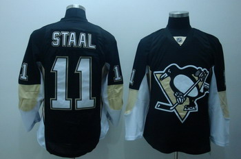 Cheap Pittsburgh Penguins 11 Staal Black Jerseys For Sale