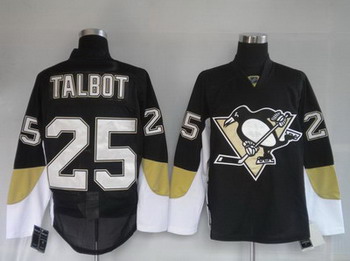 Cheap Pittsburgh Penguins 25 talbot black Jerseys For Sale