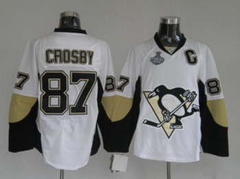 Pittsburgh Penguins 87 Sidney Crosby White