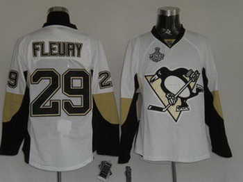 Cheap hockey jerseys Pittsburgh Penguins 29 M. Fleury White For Sale
