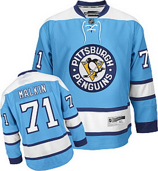 Cheap Pittsburgh Penguins 71 E.Malkin blue hockey jerseys For Sale