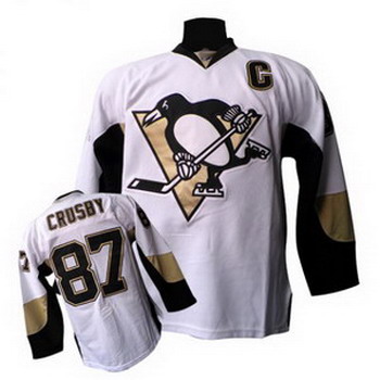 Cheap Pittsburgh Penguins 87 Sidney Crosby C Patch White For Sale