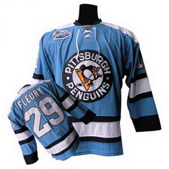Cheap Pittsburgh Penguins 29 Marc-Andre Fleury Blue For Sale