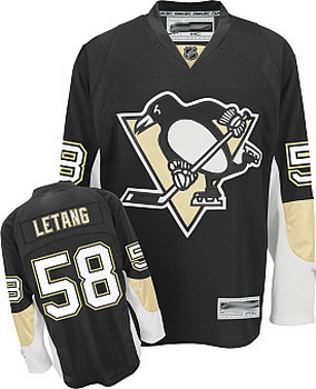 Pittsburgh Penguins 58 Kris Letang black jerseys