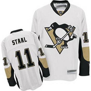 Cheap Pittsburgh Penguins 11 J.Staal white Jersey For Sale