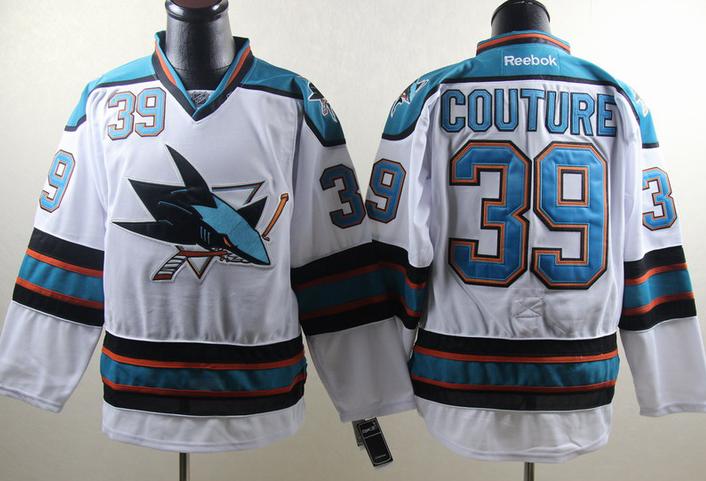 San Jose Sharks 39 Logan Couture White NHL Jersey