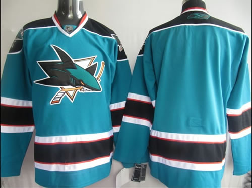 Cheap San Jose Sharks blank green NHL Jerseys For Sale