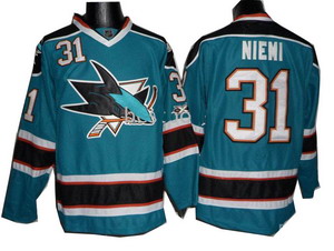 2011 Newest San Jose Sharks Jerseys 31 Antti Niemi Green Jersey 2011 Newest San Jose Sharks Jerseys 31 Antti Niemi Green Jersey