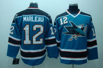 Cheap San Jose Sharks 12 Patrick marleau blue Jerseys For Sale