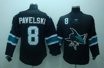 Cheap San Jose Sharks 8 Joe pavelski black jerseys For Sale