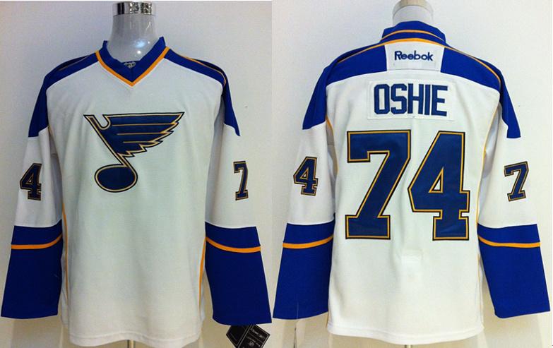 Cheap St.Louis Blues 74 TJ Oshie White NHL Jerseys For Sale
