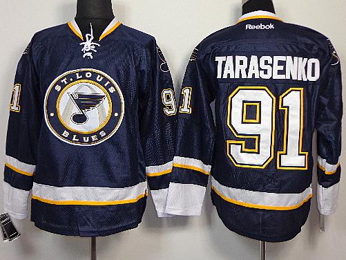 Cheap St Louis Blues #91 Vladimir Tarasenko Black NHL Jerseys For Sale