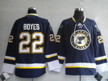 Cheap St. Louis Blues 22 BOYES Third Jersey For Sale