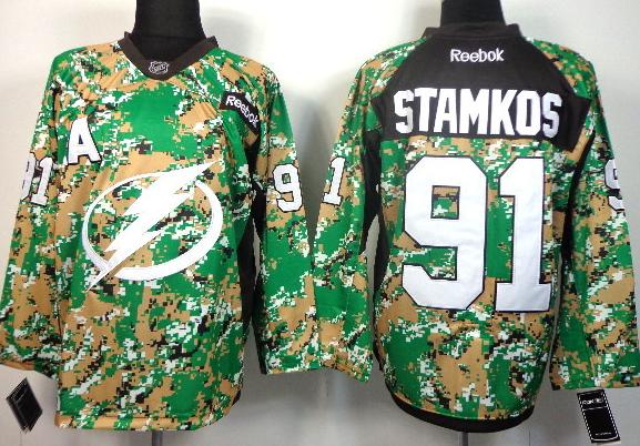 Cheap Tampa Bay Lightning 91 Steven Stamkos Camo NHL Jerseys For Sale