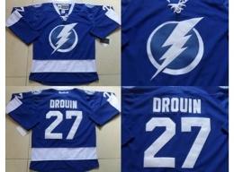 Cheap Tampa Bay Lightning 27 Jonathan Drouin Blue NHL Jerseys For Sale