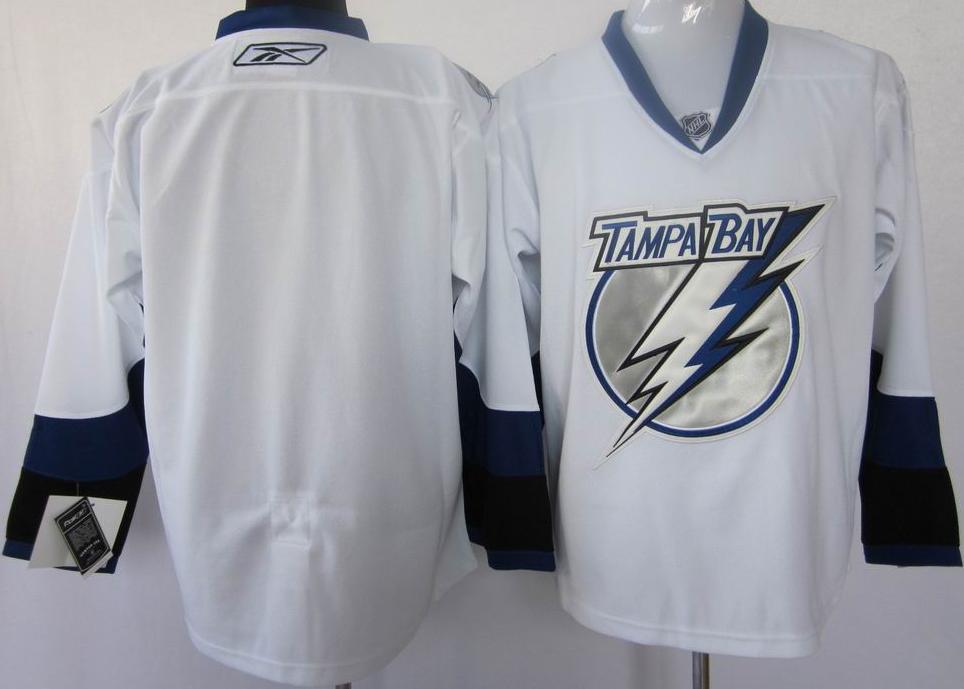 Cheap Tampa Bay Lightning Blank White Jersey For Sale
