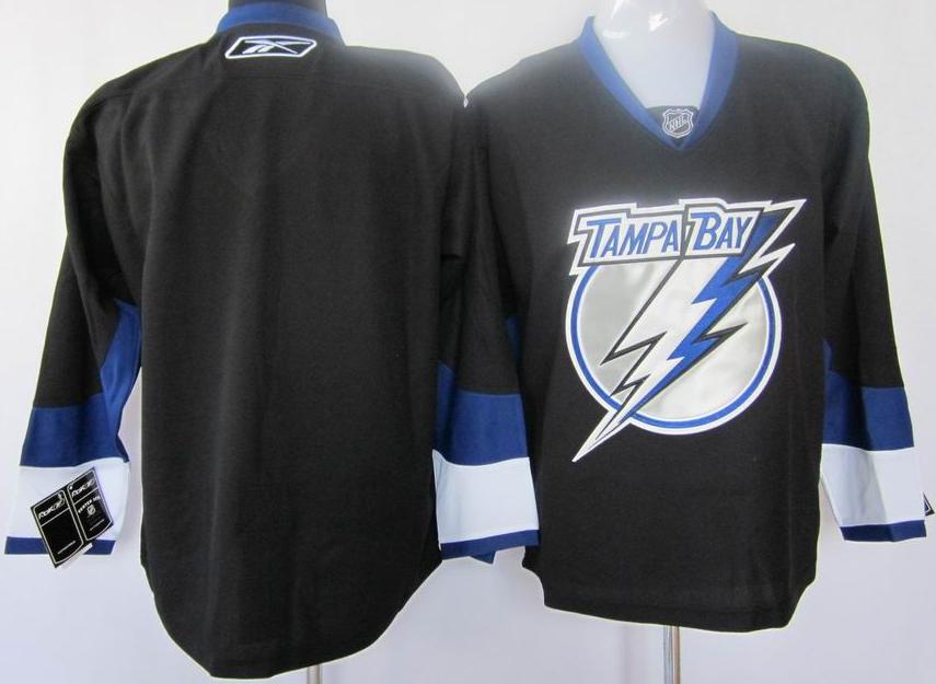 Cheap Tampa Bay Lightning Blank Black Jersey For Sale