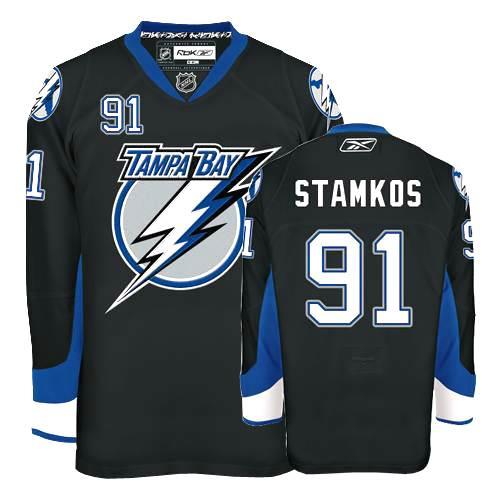 Cheap Tampa Bay Lightning 91 Steven Stamkos Black Jersey For Sale
