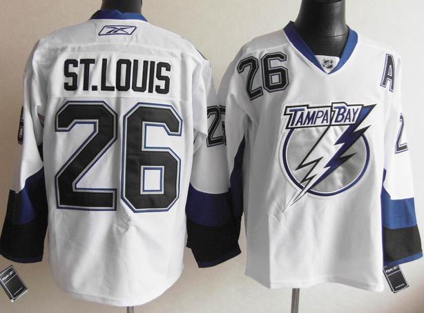 Cheap Tampa Bay Lightning 26 ST.louis White NHL Jersey For Sale