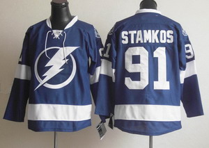 Cheap Tampa Bay Lightning 91 stamkos blue Jerseys For Sale