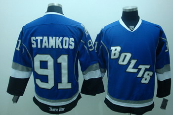 Tampa Bay Lightning 91 Stamkos Blue Jerseys BOLTS Tampa Bay Lightning 91 Stamkos Blue Jerseys BOLTS