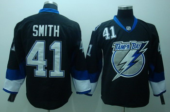 Cheap Tampa Bay Lightning 41 Mike Smith Black Jerseys For Sale