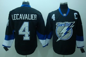 Cheap Tampa Bay Lightning 4 Lecavalier Black Jerseys With C Patch For Sale