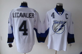Tampa Bay Lightning 4 Vincent LeCavalier White Jersey Tampa Bay Lightning 4 Vincent LeCavalier White Jersey
