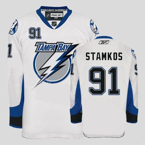 Cheap Tampa Bay Lightning 91 Steven Stamkos White Jerseys For Sale