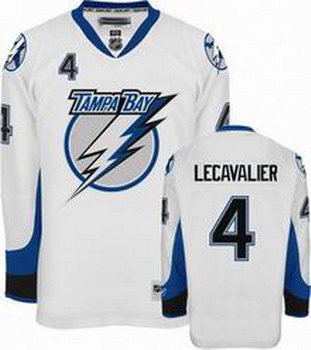 Cheap Tampa Bay Lightning 4 Vincent Lecavalier White Jersey For Sale