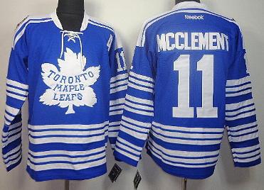 Toronto Maple Leafs 11 Jay McClement 2014 Winter Classic Blue NHL Jersey