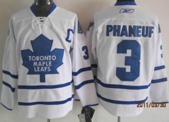 Cheap Toronto Maple Leafs 3 Dion Phaneuf White NHL Jerseys For Sale