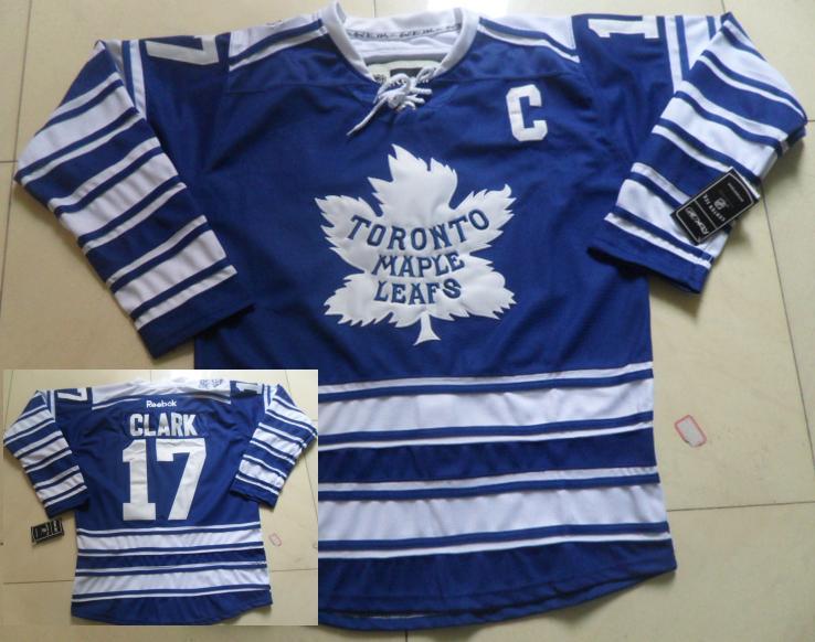 Cheap Toronto Maple Leafs 17 Wendel Clark Blue NHL Jerseys For Sale