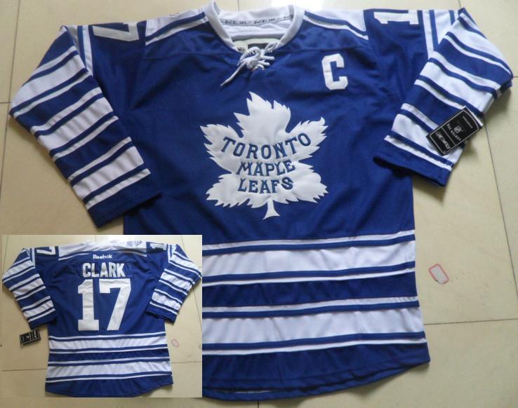 Toronto Maple Leafs 17 Wendel Clark Blue NHL Jerseys