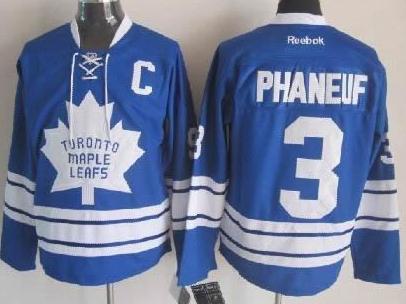 Cheap Toronto Maple Leafs 3 Dion Phaneuf Blue NHL Jerseys For Sale