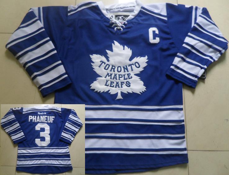 Toronto Maple Leafs 3 Dion Phaneuf Blue NHL Jersey