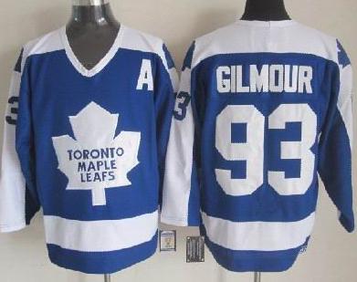Cheap Toronto Maple Leafs #93 Doug Gilmour 1978 CCM Vintage Throwback Blue NHL Jerseys For Sale