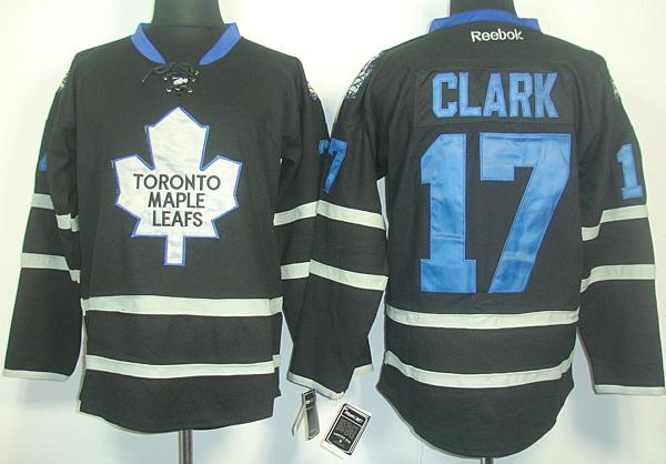 Cheap Toronto Maple Leafs 17 Wendel Clark Black Ice NHL Jerseys For Sale