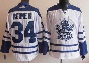 Toronto Maple Leafs 34 REIMER White NHL Jersey