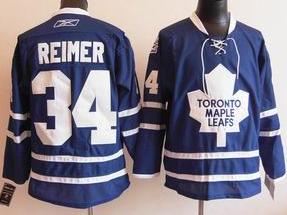 Toronto Maple Leafs 34 REIMER Blue NHL Jersey