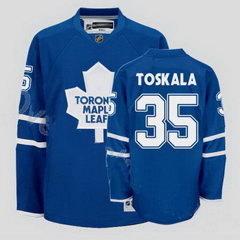 Cheap Toronto Maple Leafs 35 Vesa Toskala Blue Jersey For Sale