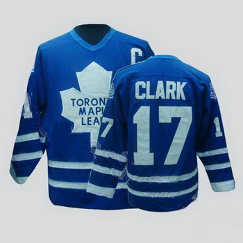 Cheap Toronto Maple Leafs 17 Wendel Clark Blue CCM Throwback Jersey For Sale