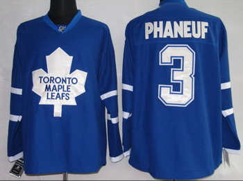 Pittaburgh Toronto Maple Leafs 3 Phaneuf blue