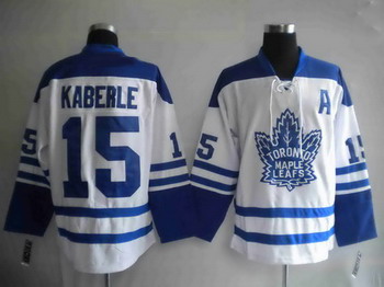 Jerseys Pittaburgh Toronto Maple Leafs 15 KABERLE WHITE