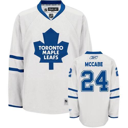 Cheap Toronto Maple Leafs Bryan McCabe 24 white Jersey For Sale