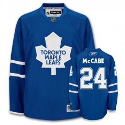 Toronto Maple Leafs Bryan McCabe 24 blue Jersey