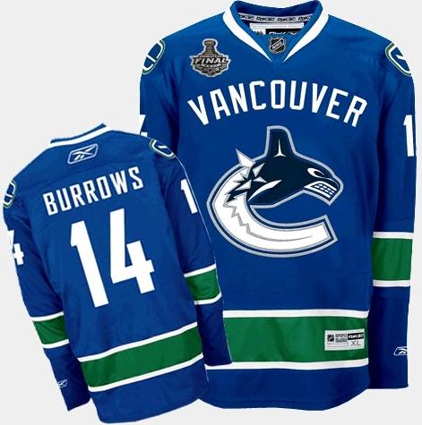 Cheap Vancouver Canucks 14 Alexandre Burrows Blue 2011 Stanley Cup Jersey For Sale