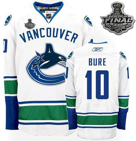 Cheap Vancouver Canucks 10 Ryan Johnson White 2011 Stanley Cup Jersey For Sale