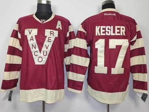 Cheap Vancouver Canucks 17 Ryan Kesler Red NHL Jerseys For Sale